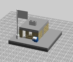 Набор LEGO Почтовое отделение (нано-масштаб)