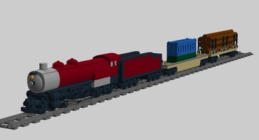 Набор LEGO MOC-13280 4-6-4 Steam Train