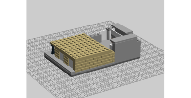 Набор LEGO Склад древесины (нано)