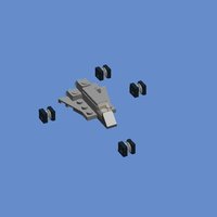 Набор LEGO Imperial assault carrier