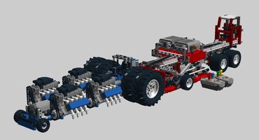 Набор LEGO MOC-13444 Pull Tractor and trailer