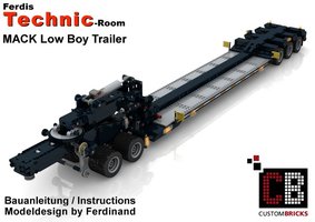 Набор LEGO MOC-13477 Custom MACK Low Boy trailer