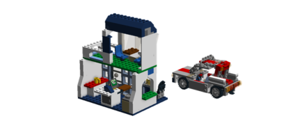 Набор LEGO Кафе и машина