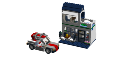 Набор LEGO Кафе и машина