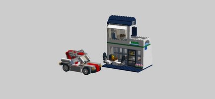 Набор LEGO Кафе и машина