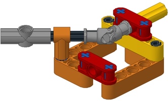 Набор LEGO MOC-13532 Power Transmission Module - Universal Joint 135 Degree Turn