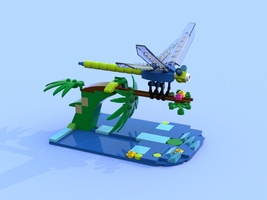 Набор LEGO MOC-13550 Стрекоза (нано-размер)