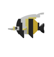 Набор LEGO Рыба Рогатый занкл (Мавританский идол)
