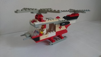 Набор LEGO MOC-13872 6691 Dual Rotor Red Cross Copter
