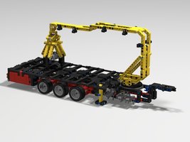 Набор LEGO MOC-13949 Flat trailer with crane