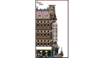 Набор LEGO Вывеска для кафе и гостиницы на углу