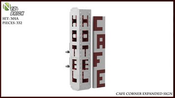 Набор LEGO Вывеска для кафе и гостиницы на углу