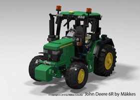 Набор LEGO MOC-14619 John Deere 6R Tractor by Makkes