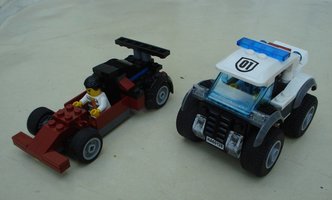 Набор LEGO 60128 police quad + criminal single-seater
