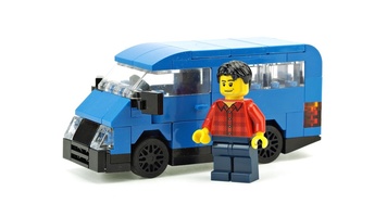 Набор LEGO MOC-14916 Синий мини-вэн