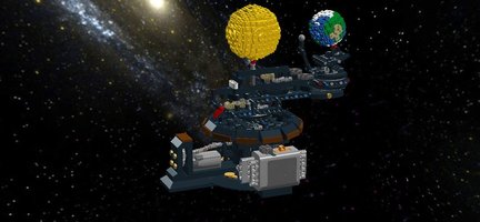 Набор LEGO MOC-14926 Orrery with Tilted earth and power mount