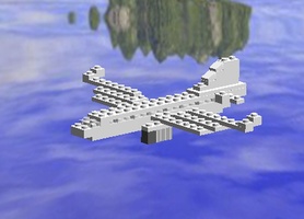 Набор LEGO MOC-14966 Боинг 737 (мини самолет)