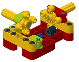 Набор LEGO MOC-14971 Power Transmission Module - Vertical Knob Gear Coupling