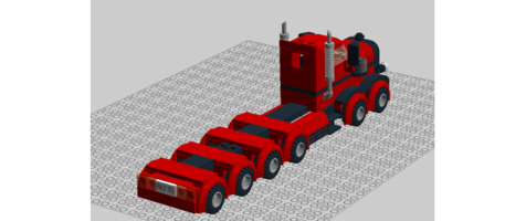 Набор LEGO Pete 379 Day Cab Twin steer Quadruple rear axles