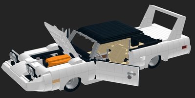 Набор LEGO MOC-15588 1970 Plymouth Superbird White