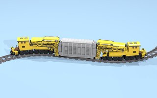 Набор LEGO MOC-15642 32-Wheel Gooseneck Wagons with Transformer
