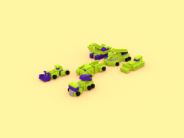 Набор LEGO MOC-15770 Mini Lego Transformers: Devastator
