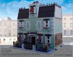 Набор LEGO MOC-15867 Покинутый дом с привидениями (модульный)