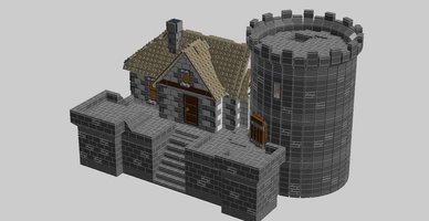 Набор LEGO MOC-15919 Штаб-квартира средневековой деревни