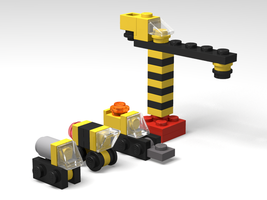 Набор LEGO MOC-16016 Строительные машины (нано-масштаб)