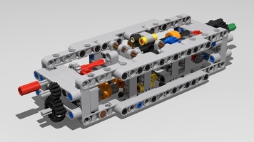Набор LEGO Sequential 8-speed transmission tunnel with rotary catches and 8-to-1 gearblock