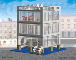 Набор LEGO MOC-16106 Дом на сваях - квадратная вариация
