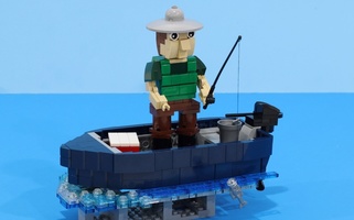 Набор LEGO MOC-16540 Fisherman Kinetic Sculpture