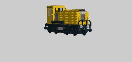 Набор LEGO MOC-17353 yellow cargo locomotive