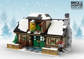 Набор LEGO MOC-17649 Зимняя деревня -  Кафе