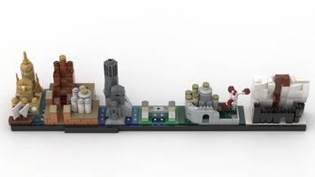 Набор LEGO MOC-18016 Игра Престолов - архитектура Вестероса Skyline