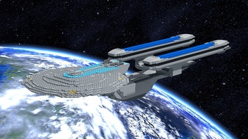 Набор LEGO MOC-18055 UCS Federation Battle Cruiser
