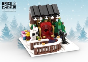 Набор LEGO MOC-18700 Зимняя деревня -  фотографии с Сантой