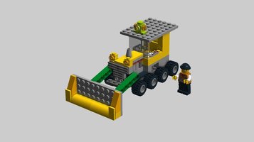 Набор LEGO MOC-18717 Wheeled bulldozer