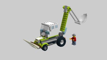 Набор LEGO MOC-18719 TLB Tractor Loader Backhoe