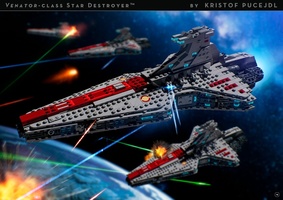 Набор LEGO MOC-18951 Venator-Class Republic Attack Cruiser