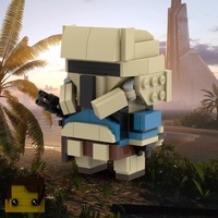 Набор LEGO MOC-19031 Scarif Trooper Brickheadz