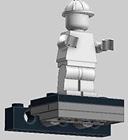 Набор LEGO Простая витрина для мини-фигурки