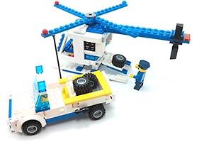 Набор LEGO Полицейский вертолет и грузовик