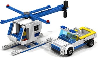 Набор LEGO Полицейский вертолет и грузовик