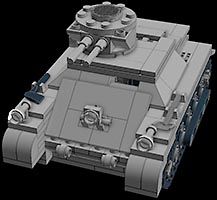 Набор LEGO Легкий немецкий танк 30-х 'Панцер 1'