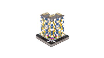 Набор LEGO T77 Micropolis - Three Towers Apartments