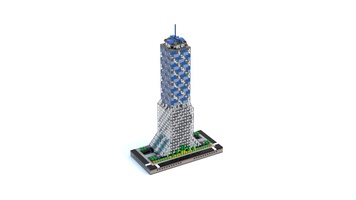 Набор LEGO T77 Micropolis - Blue Tower Office Building