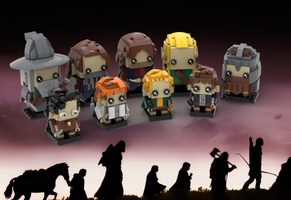 Набор LEGO MOC-21223 LOTR Brickheadz - Fellowship of the Ring