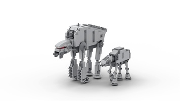 Набор LEGO MOC-21236 AT-M6 Walker | 1:225 Microscale