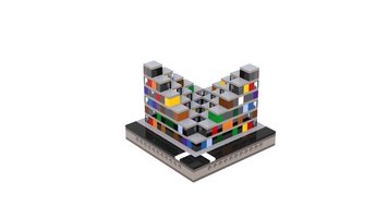 Набор LEGO T77 Micropolis - Multi Colour Cubes Office Building